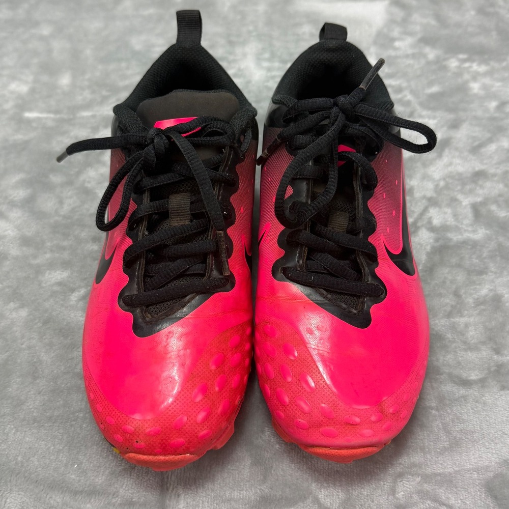 Nike Fastflex Girls Softball Cleats Pink Black Size 2Y - Picture 2 of 10